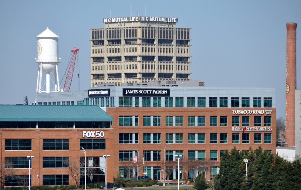 Downtown Durham NC Cityscape